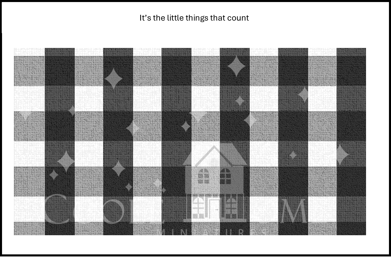 "Country Gingham - SMALL" - shop the range of colours for instant download