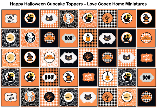 Halloween Cupcake Toppers
