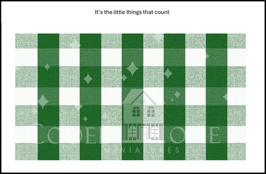 "Country Gingham - SMALL" - shop the range of colours for instant download