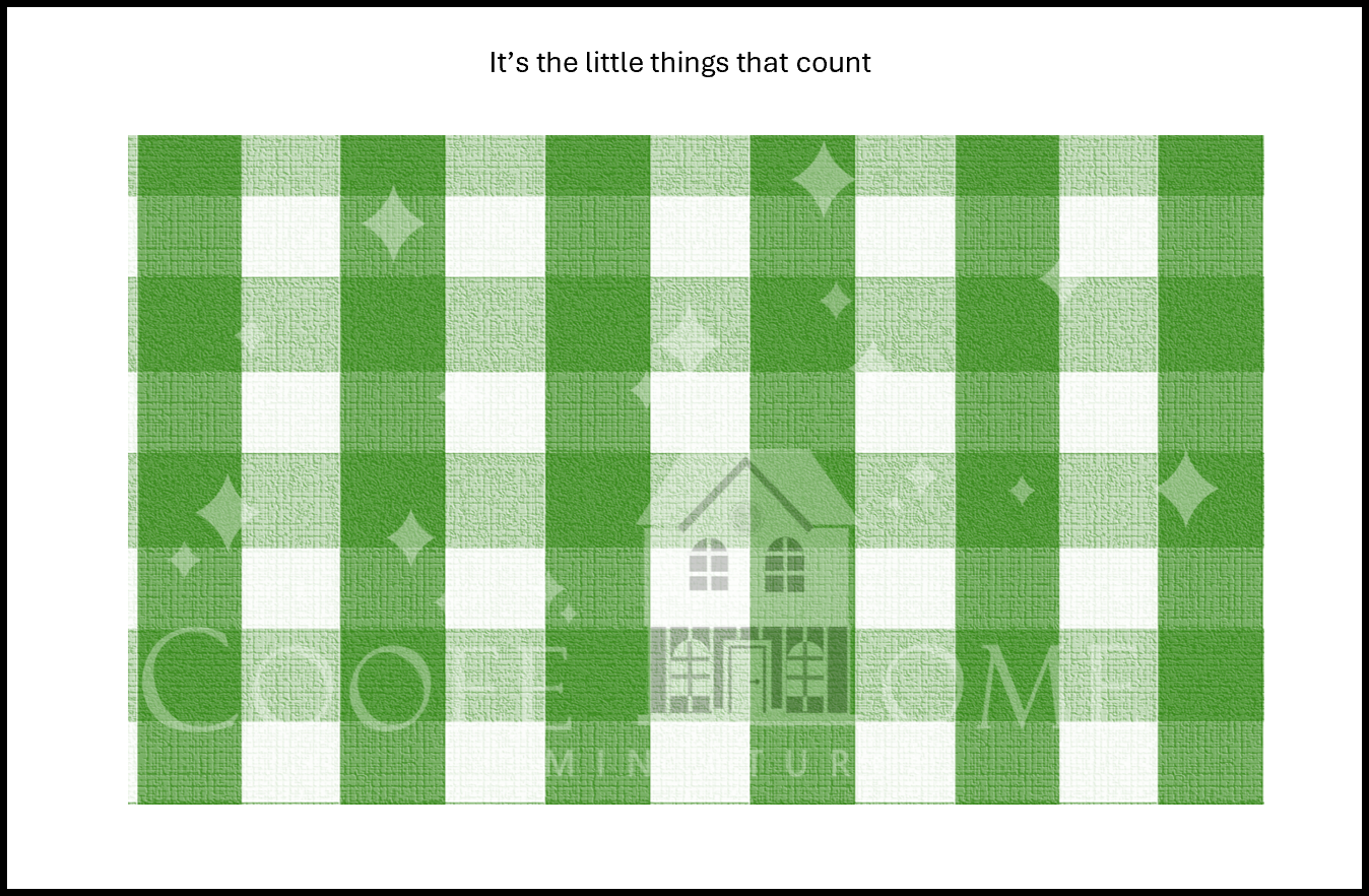 "Country Gingham - SMALL" - shop the range of colours for instant download