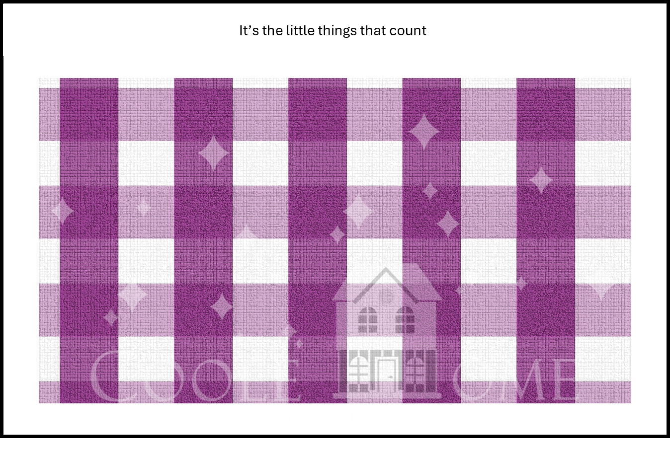 "Country Gingham - SMALL" - shop the range of colours for instant download