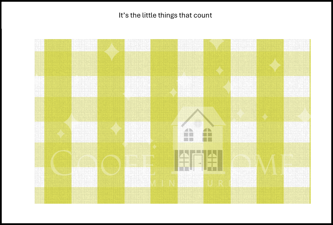 "Country Gingham - SMALL" - shop the range of colours for instant download