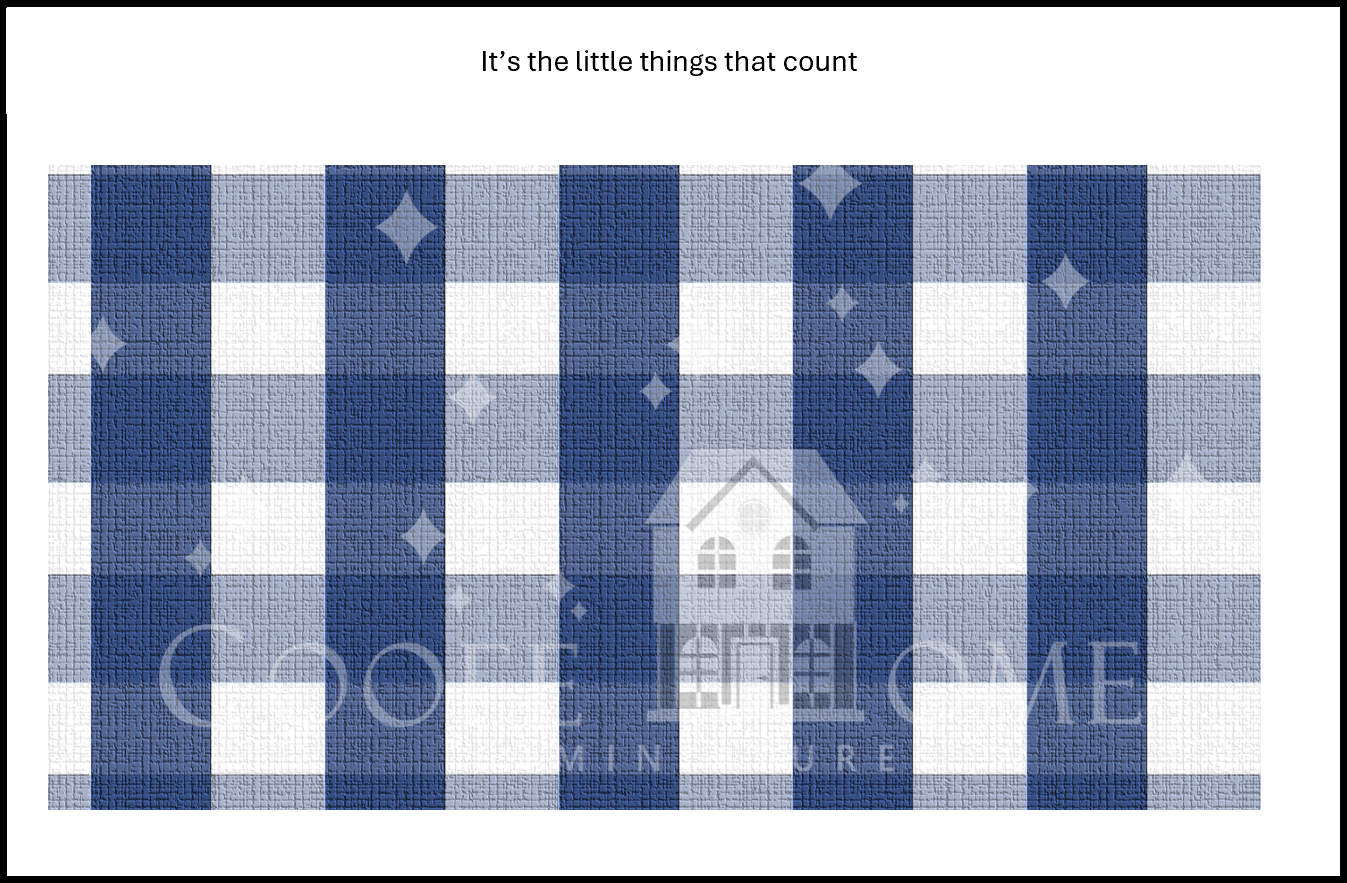 "Country Gingham - SMALL" - shop the range of colours for instant download