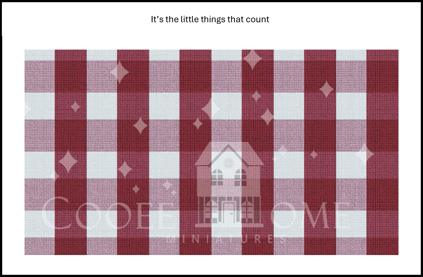 "Country Gingham - SMALL" - shop the range of colours for instant download