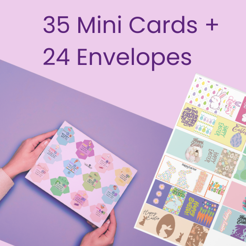 Easter cards with mix and match envelopes printable