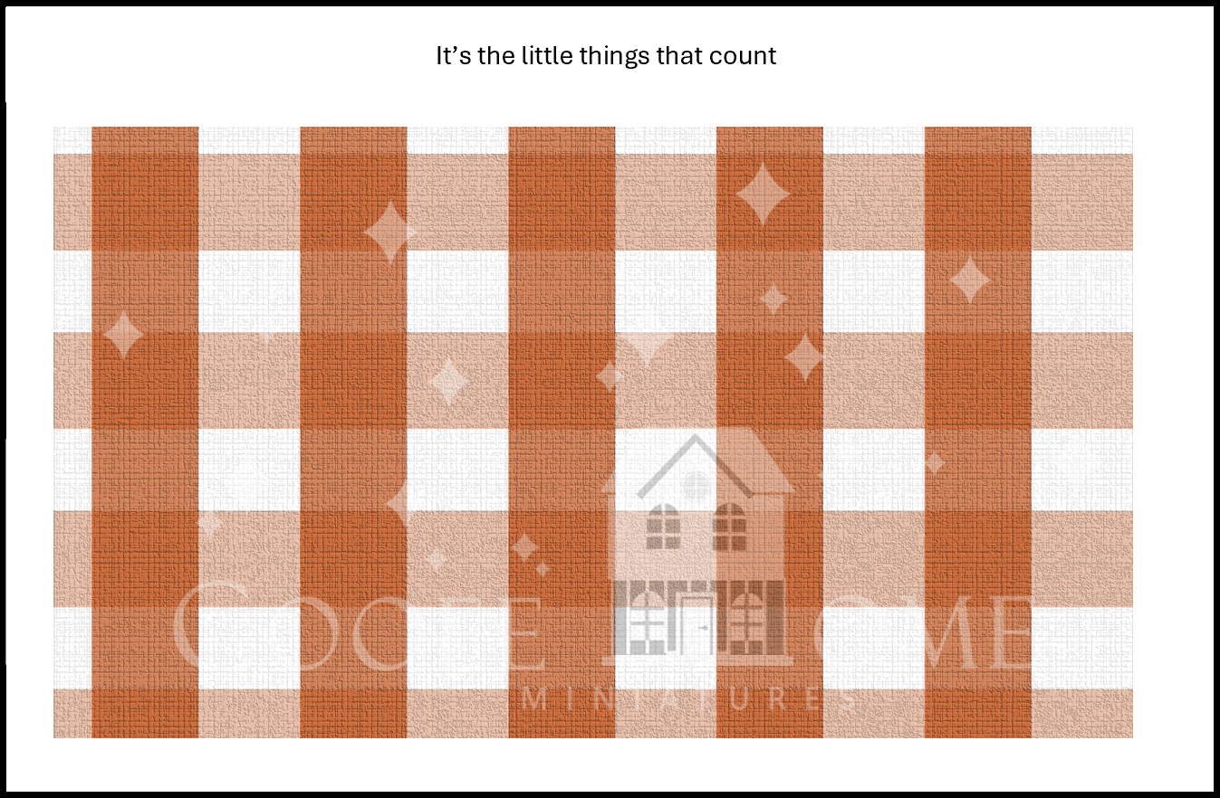 "Country Gingham - SMALL" - shop the range of colours for instant download