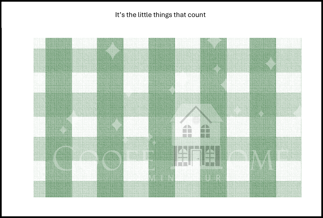 "Country Gingham - SMALL" - shop the range of colours for instant download