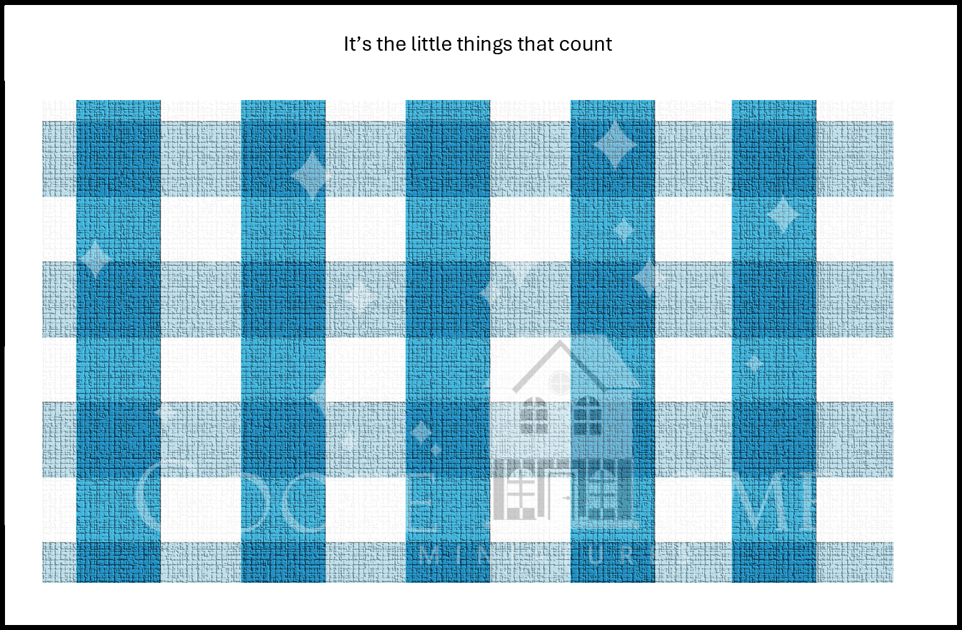 "Country Gingham - SMALL" - shop the range of colours for instant download