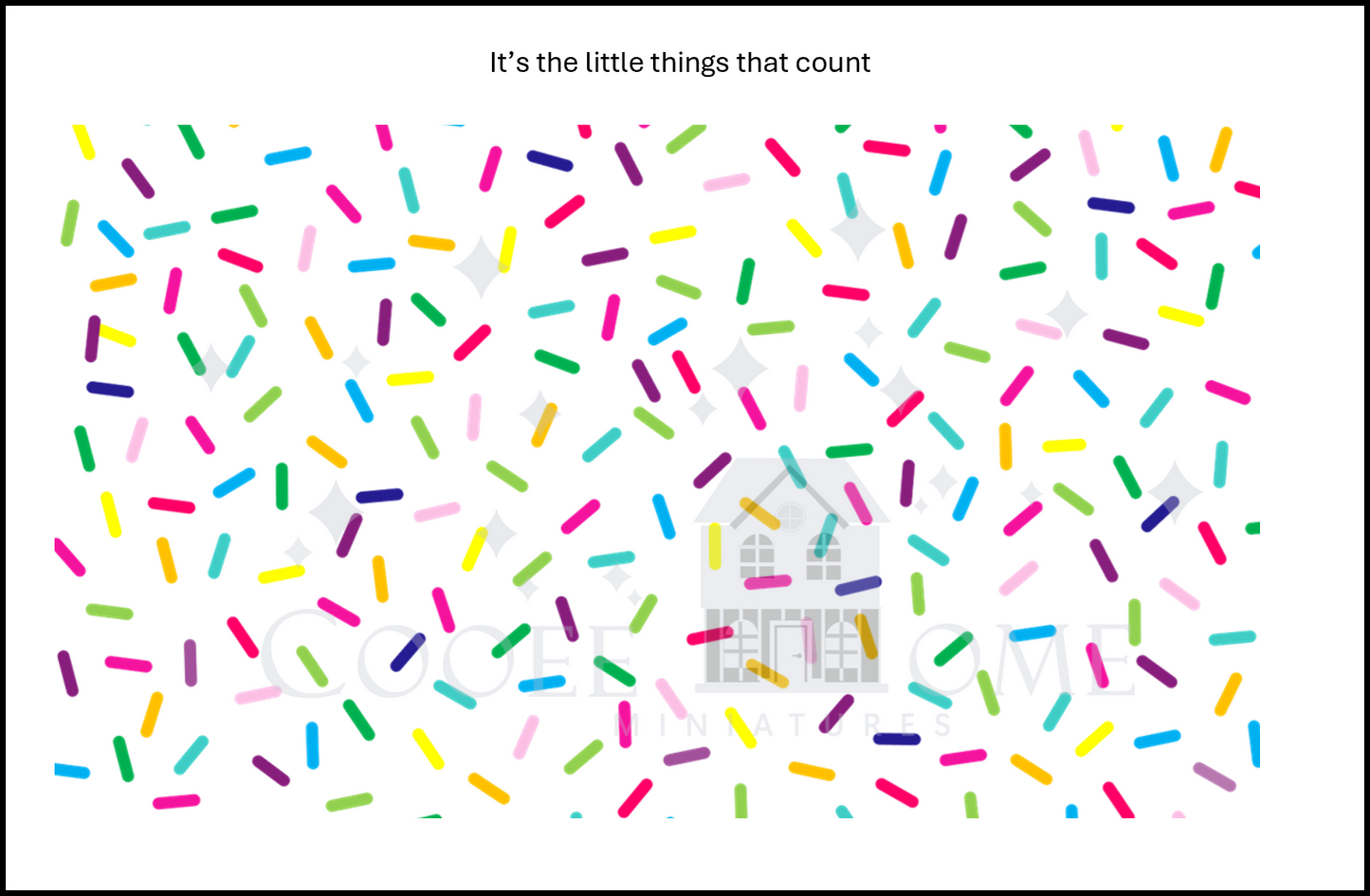 "Sprinkles SMALL" - shop the range of colours for instant download