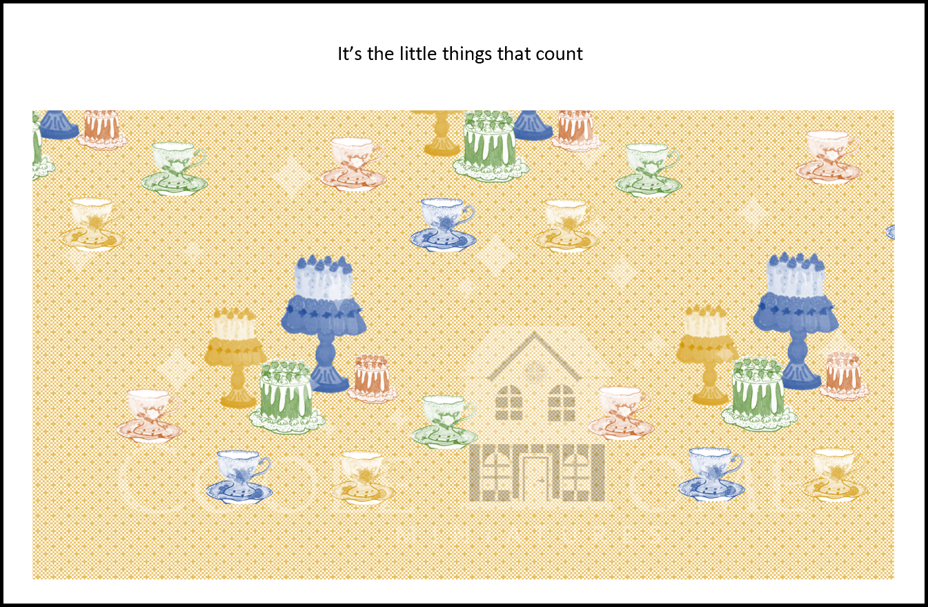 Dollhouse Wallpaper Teatime - shop the range of colours for instant download