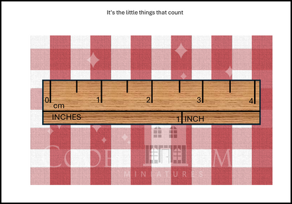 "Country Gingham - SMALL" - shop the range of colours for instant download