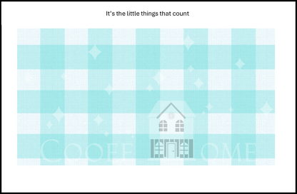 "Country Gingham - SMALL" - shop the range of colours for instant download
