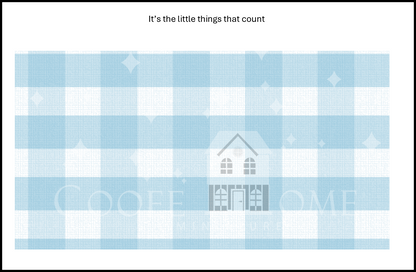 "Country Gingham - SMALL" - shop the range of colours for instant download