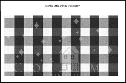 "Country Gingham - SMALL" - shop the range of colours for instant download