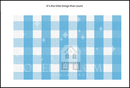 "Country Gingham - SMALL" - shop the range of colours for instant download