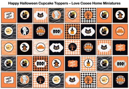 Halloween Cupcake Toppers