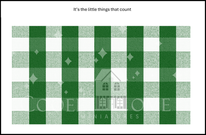 "Country Gingham - SMALL" - shop the range of colours for instant download