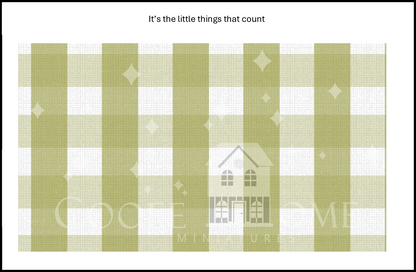 "Country Gingham - SMALL" - shop the range of colours for instant download