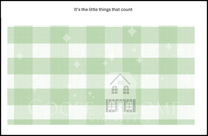 "Country Gingham - SMALL" - shop the range of colours for instant download