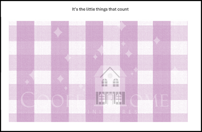 "Country Gingham - SMALL" - shop the range of colours for instant download