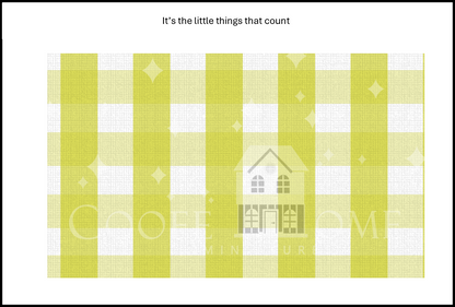 "Country Gingham - SMALL" - shop the range of colours for instant download