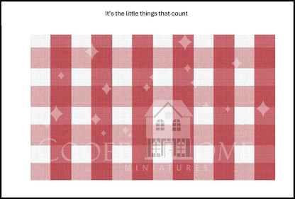 "Country Gingham - SMALL" - shop the range of colours for instant download