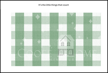 "Country Gingham - SMALL" - shop the range of colours for instant download