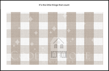 "Country Gingham - SMALL" - shop the range of colours for instant download
