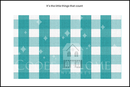 "Country Gingham - SMALL" - shop the range of colours for instant download